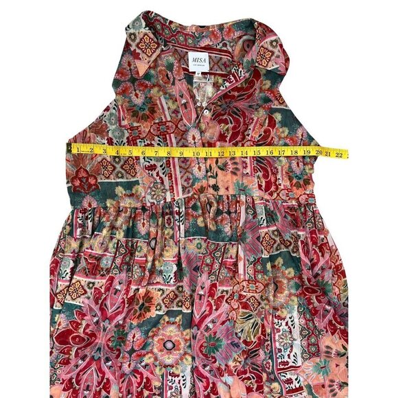 🔥Hot Deal! MISA Los Angeles Hilma Palazzo Tile Maxi Dress Size M New With Tags🔥 - Picture 12 of 13